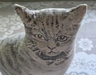 Vintage 12    Tabby Cat Shaped Pillow Get Your Meow On
