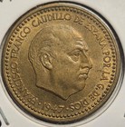 Spain  Peseta  1947 1951   Uncirculated  Scarce Date  Aluminum-bronze