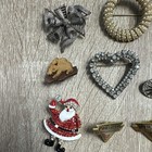  Vintage Lot Mix Costume Jewelry Brooches Pins Pendant Lockets  13pc Total 