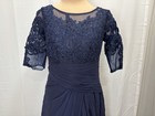 Women s Floral Lace Appliques Half Sleeve Wedding Guest Evening Dress Sz 8