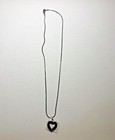 Cremation Urn Necklace Heart Keepsake Ash Holder Memorial Jewelry Silver