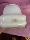Vintage Art Deco Starburst Square Glass Ceiling Light Fixture Shade