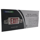 Tanlux Red Led Exit Sign Emergency Light Battery Backup Ul Listed 2 Pack