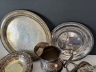 Silver Plated Ornate Floral Decorative Elegant Tableware Mixed Dish Set