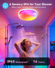 Ip65 Waterproof Rechargeable Shower Light - 6    300lm Bright  Multicolor