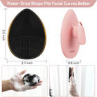 Silicone Face Scrubber 2 Pack  Manual Facial Cleansing Brush For Men And Women 