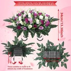 Cemetery Flowers For Grave headstone Flower Saddle flowers For Cemetery Grave   