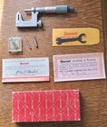 Starrett No  220 Mul-t-anvil Micrometer 0-1  W anvils  Wrench   Box Usa