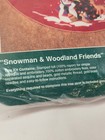 Bucilla Gallery Stitches Christmas Felt Tree Skirt Snowman   Woodland Friends