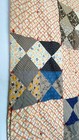 Antique Victorian Handmade Quilt Heavy Cotton Floral Scrap Patchwork Pink Blue