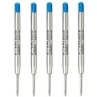 5pcs Parker Quink Ball Refills Blue Ink Fits My Store Ballpoint Pens