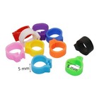 100pcs Leg Bands Plastic Chicken Pheasant Poultry Duck Bird Leg Rings Id Tags