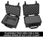 Casematix 8  Waterproof Hard Case With Custom Foam For Electronics   Audio