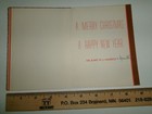 Vtg   Christmas Card Street Scene Window Shoppers 1930 s By Rytex Creation