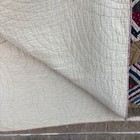 Vintage Early 1900s Handmade String Quilt Patchwork Crazy Diamond