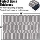 Indoor Doormat 32 x 48   Absorbent Front Back Door Mat  Rubber Backing Non Sl   