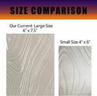 6 Sheets Large Clear Textured Stained Glass - Transparent  Ripple Cathedral Irid