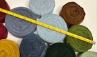 Wool Braiding Rolls Fabric Mustard  Burgundy  Blue  Green  Brown - 2    Wide  4 Lb