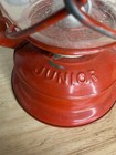 Vintage Dietz Junior Red Kerosene Lantern No  20 Original Globe Barn Farm Decor