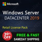 Windows Server 2019 Datacenter Edition License  10 Access Cals - New Sealed Pack