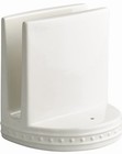 White Ceramic Napkin Holder Freestanding Tabletop Stand  Solid Modern