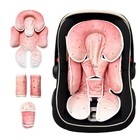 Infant Car Seat Insert  2 In 1 Cushion For Newborn  Seat Pad With Strap Covers