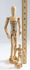 2 Vintage Richeson Artist s Articulated Manikin- 13 Inch   5 25  Solid Wood