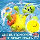 Keculf Swimming Turtles Bath Toy  Cute Baby Bath Toys With One-touch Water Sp