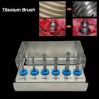 6pcs Dental High Quality Titanium Brush Debridement Peri-implantitis Implant