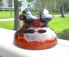 Great Dark Orange Amber Cd 230 Hemingray Glass Insulator