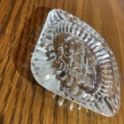 Disneyland Vintage Castle Clear Glass Souvenir Ashtray 3 5   x 3 5    Walt Disney