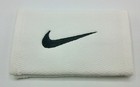Nike Stealth Doublewide Wristbands White dark Grey