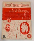 Set Of Two Vintage 1959 Christmas Cameos Piano Sheet Music By John W  Schaum