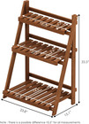 Fg18452 Tioman Hardwood Patio Furniture Outdoor 3-tier Flower Rack  Natural