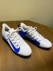 Nike Huarache 7 Cleats White Blue Size 11 5 Cj-0265-102 Spikes Football