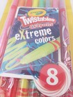 Rare Crayola Twistables Extreme Color Crayons 8 Neon Break Resistant New Sealed 