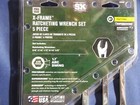 Sk Pro Tools 20449 5pc Sae X-frame Ratcheting Wrench Set Made In Usa  
