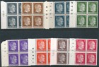 Lot Stamp Germany Blocks Ww2 3rd Reich Hitler Plates Number 1-24pf Selection Mnh