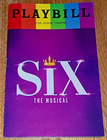 Six The Musical  Broadway Playbill Wives Of Henry Viii June 2025  Queens England