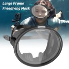 Diving Snorkel Face Mask Large Circular Frame Face Mask Swimming Snorkel Scuba
