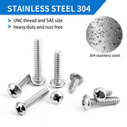 720pcs Machine Screw Assortment Kit   10-24 8-32 6-32 4-40 Phillips Pan Head