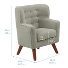 Mila Arm Chair  Kids Furniture  Dark Sage