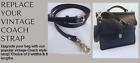 Adjustable Leather Replacement Strap For Vintage Coach Hand Bags   Purses New