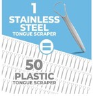 Tongue Scrapers  Reduce Bad Breath Tongue Cleaners Stainless Steel Tongue Tools