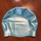 Speedo Elastomeric Solid Silicone Swim Bathing Cap One Size   Sport Teal