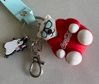 Coke Keychain 3-d Polar Bear  Penguin  Blue Strap - For Charity