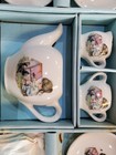 Miniature China Tea Set Made In Japan 9 Pieces Girl Tea Pot  Kids Vintage