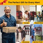 Power Tool Organizer Wall Mount With 8-outlet Surge Protector Power Strip Holder