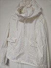 Vtg 40s Usn Gunner Smock Ww2 Wwii Parka Anorak Jacket White Military Hooded