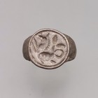 Unique Ancient Roman Silver  Ring  2nd  Ad  Century 